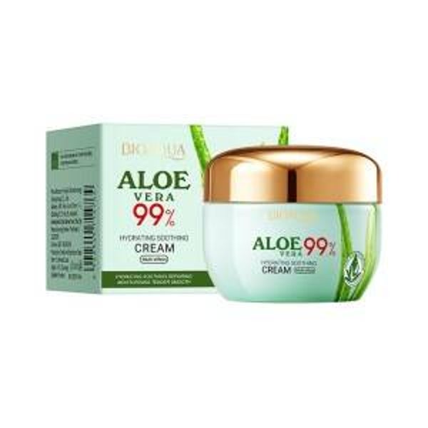CREMA HIDRATANTE REPARADORA REAFIRMANTE ALOE VERA 99% 50GR. BIOAQUA