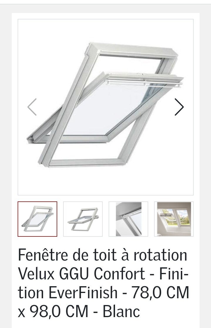 Fenêtre de toit à rotation Velux GGU