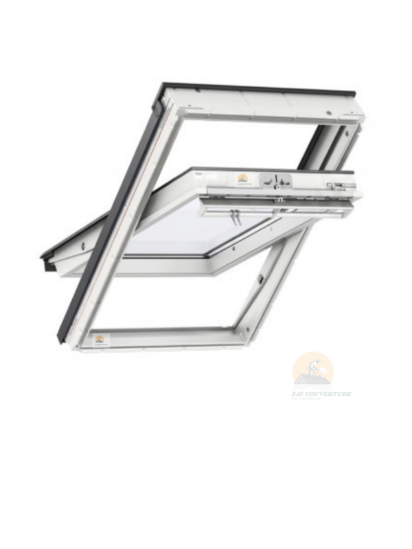 Fenêtre de toit à rotation Velux GGL Confort - Finition WhiteFinish
