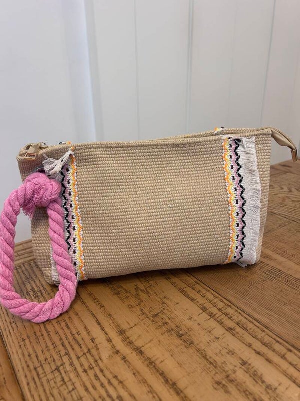 Pochette filo manico intrecciato