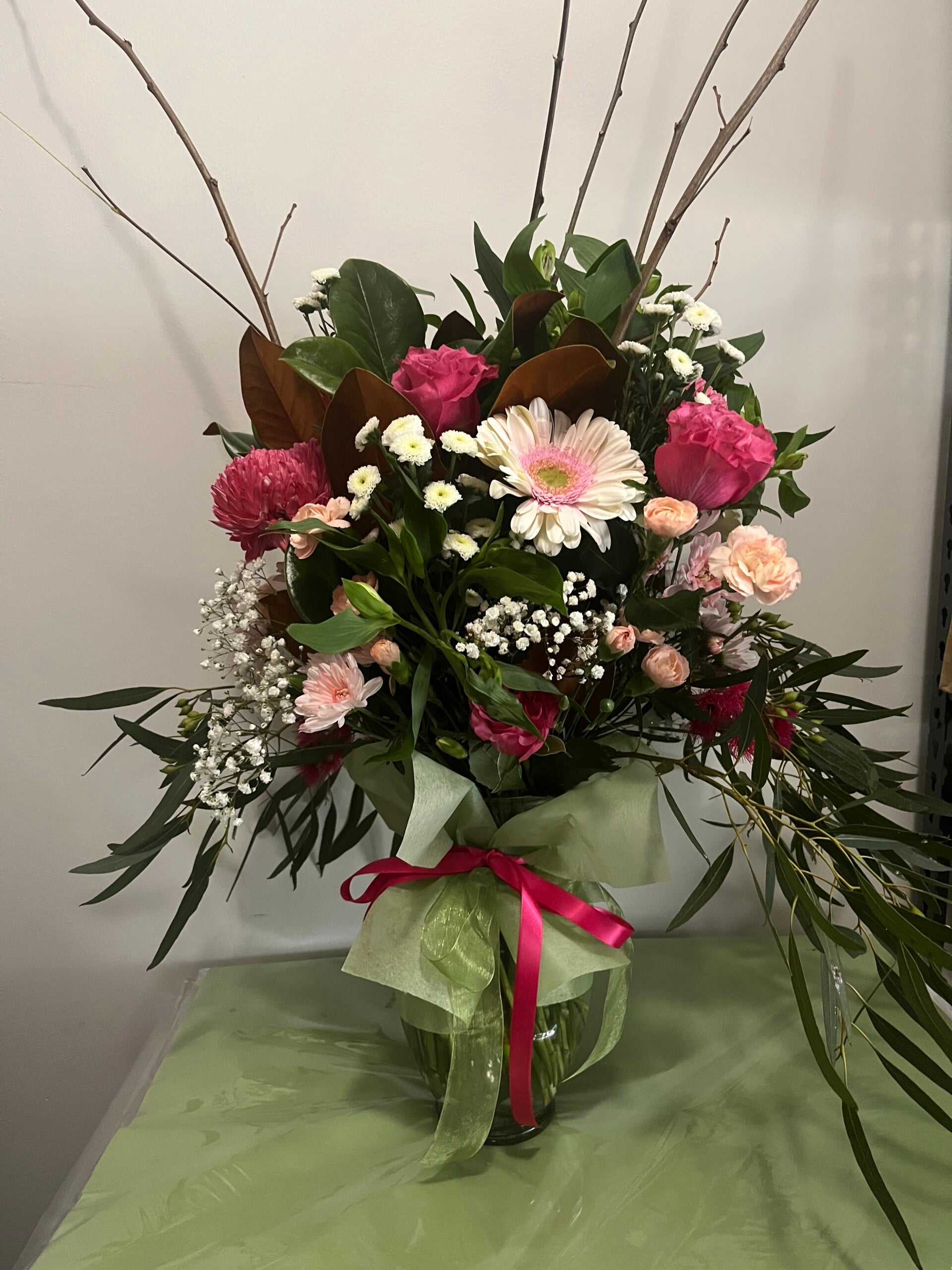 Lux vase arrangement