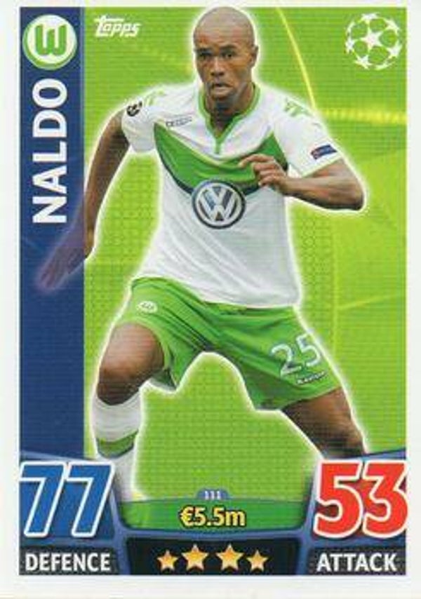 111 - Naldo - Base Card - Champions League 2015/16