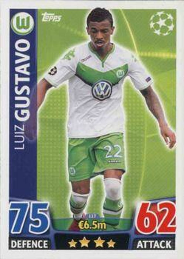 117 - Luiz Gustavo - Base Card - Champions League 2015/16
