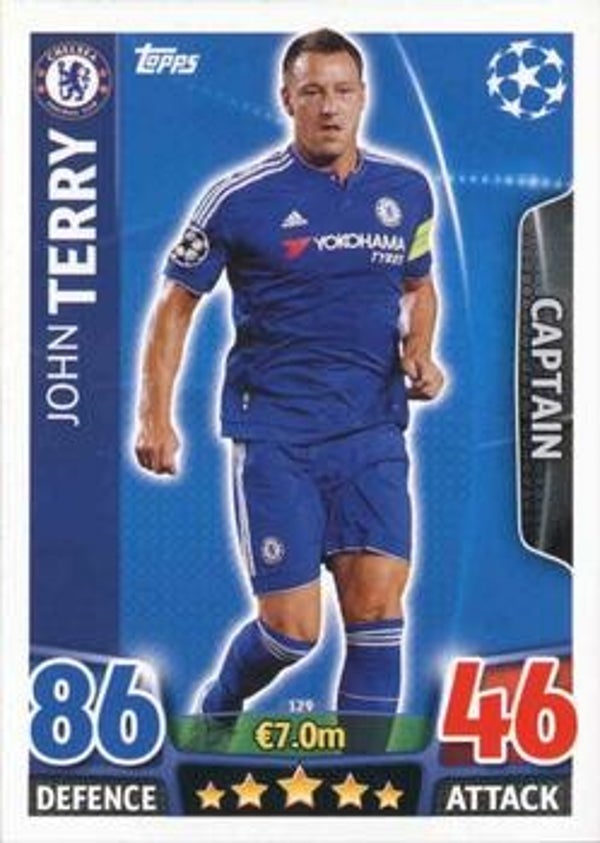129 - John Terry - Base Card (Captain) - Match Attax Champions League 2015/16