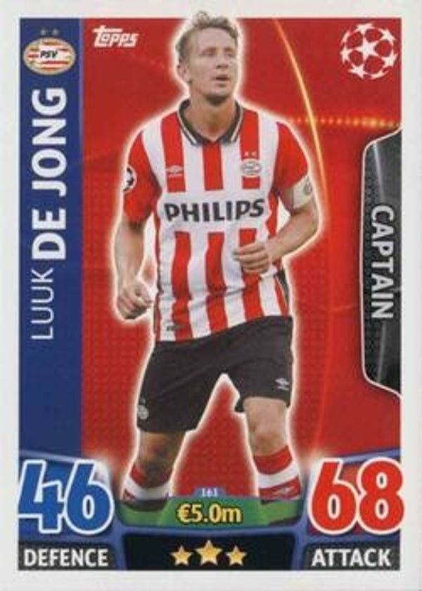 161 - Luuk de Jong - Base Card (Captain) - Match Attax Champions League 2015/16
