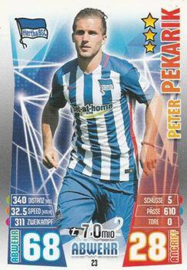MA-17/18 -  24 - Peter Pekarik - Hertha BSC - Base card