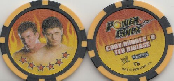 WWE Power Chipz - T5  - CODY RHODES & TED DIBIASE (2009)