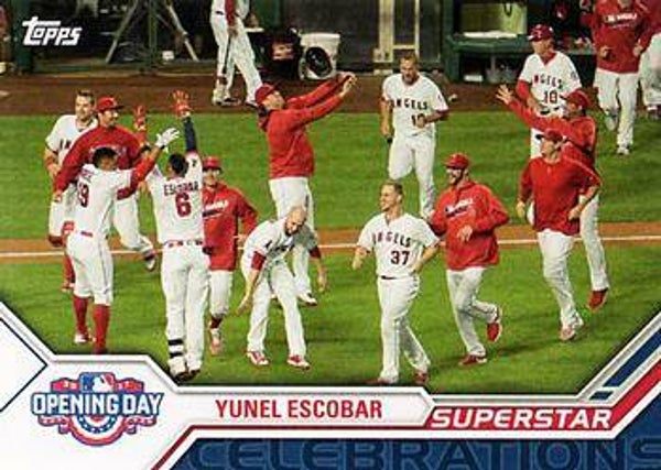 2017 Topps Opening Day - Superstar Celebrations - Yunel Escobar - #SC-25
