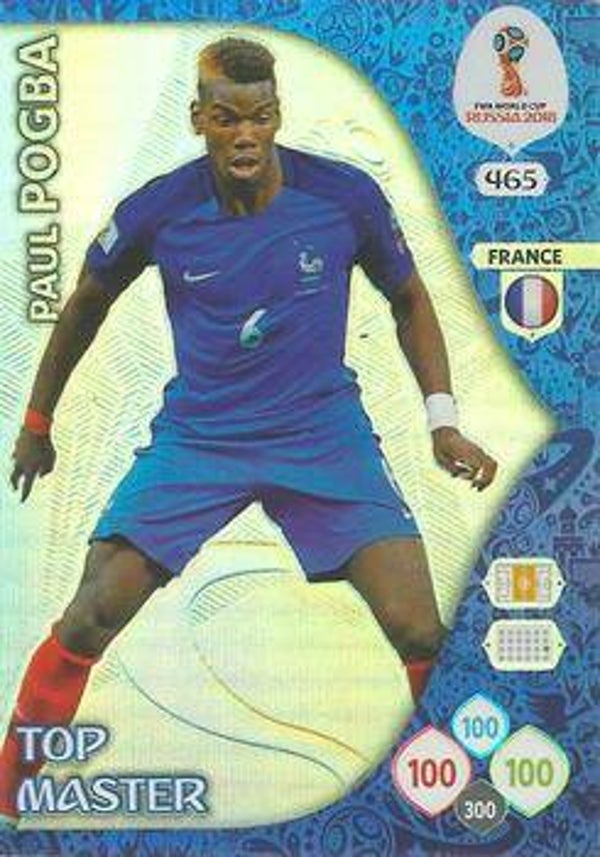Panini WM Russia 2018 - Nr. 465 - Paul Pogba - Top Master