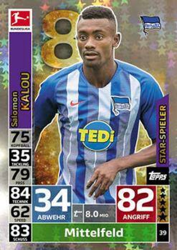 MA-18/19  - 39 - Salomon Kalou - Star Spieler - Hertha BSC
