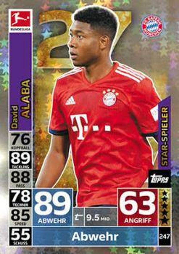 MA-18/19 - 247 - David Alaba - Star Spieler - FC Bayern München