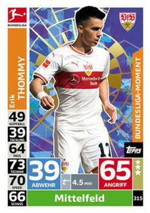 MA-18/19 - 315 -Erik Thommy - Bundesliga-Moment