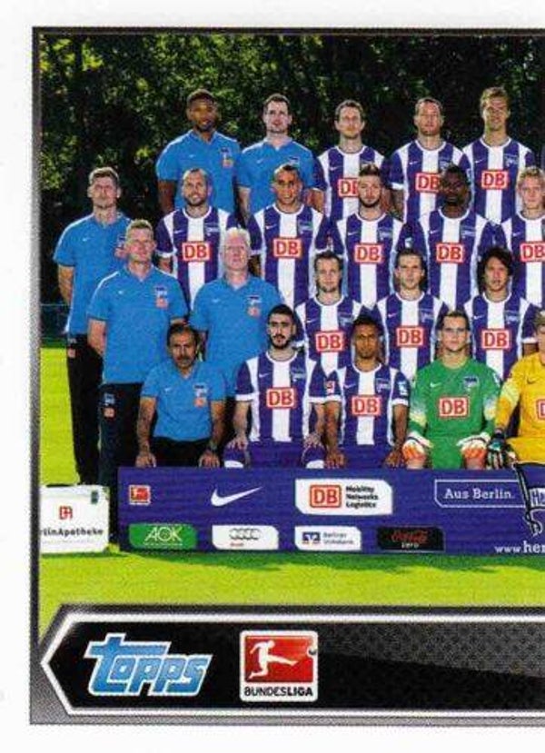 Topps Bundesliga 2014/15 - Sticker 19 - Hertha BSC Mannschaftsbild 1