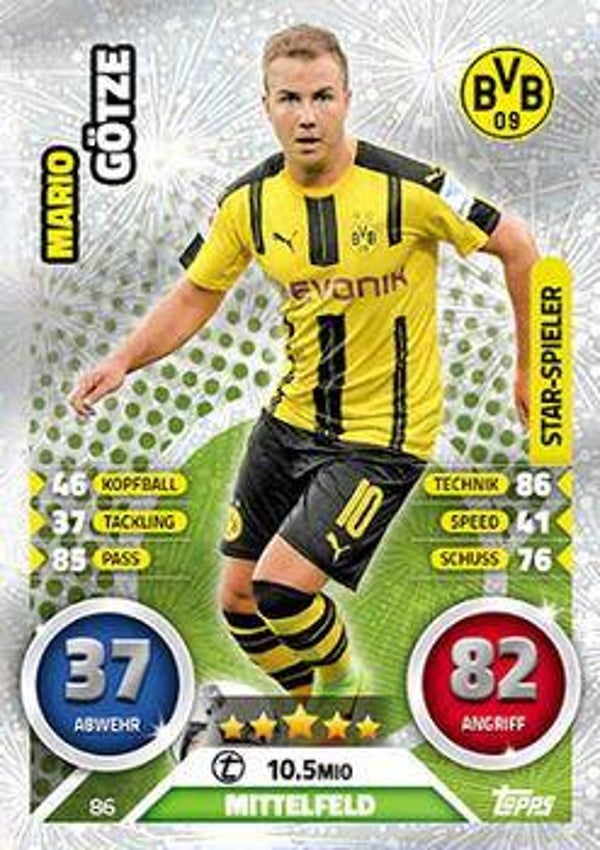 86 - Mario Götze - Star-Spieler - MABL16/17