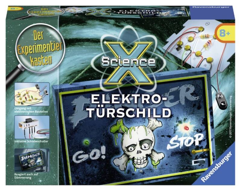 ScienceX Elektro-Türschild