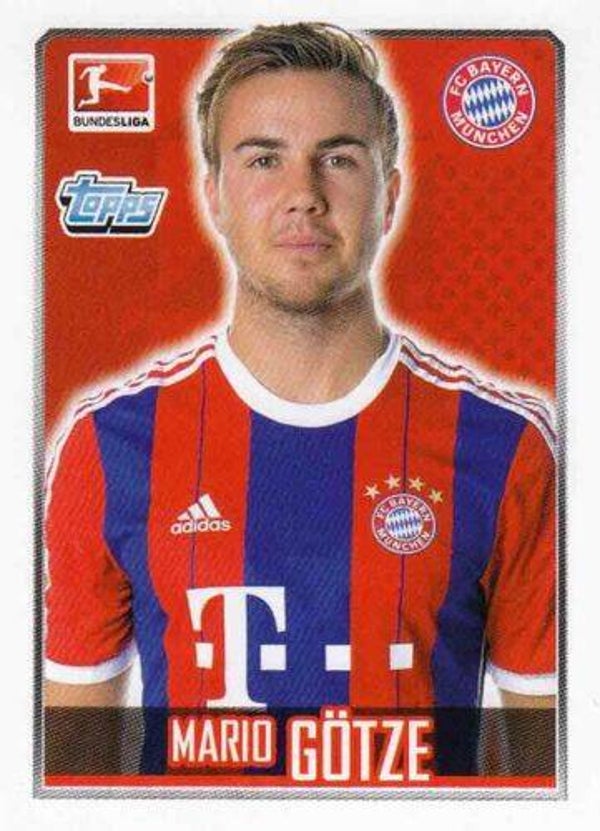 Topps Bundesliga 2014/15 - Sticker 211 - Mario Götze