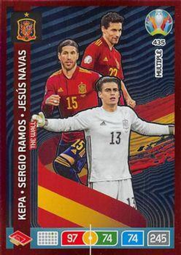 435 - Kepa / Sergio Ramos / Jesus Navas - Spain - The Wall - UEFA Euro 2020 Preview