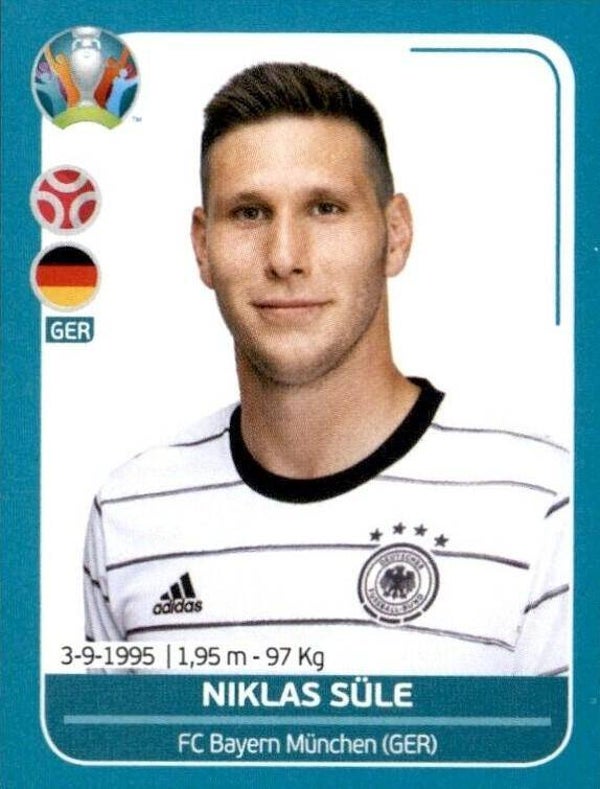 EM 2020 Preview - Sticker GER15 - Niklas Süle - Deutschland