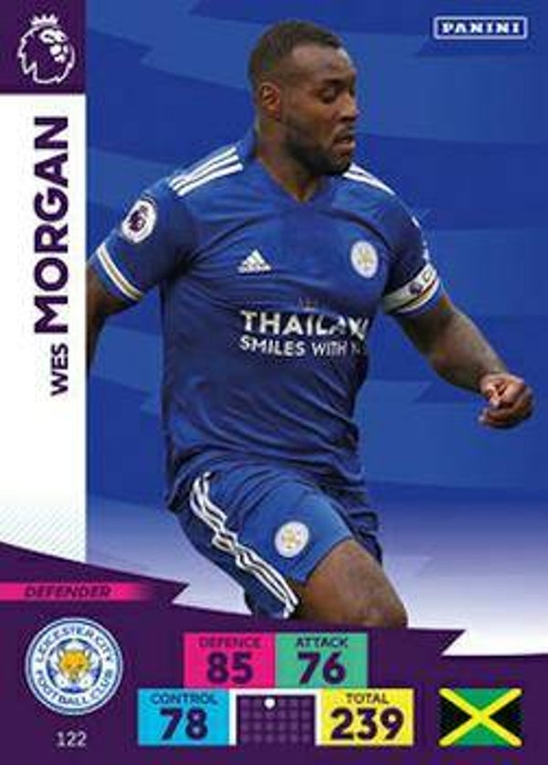 122 - Wes Morgan - Leicester City - Base card - AXPL 20/21