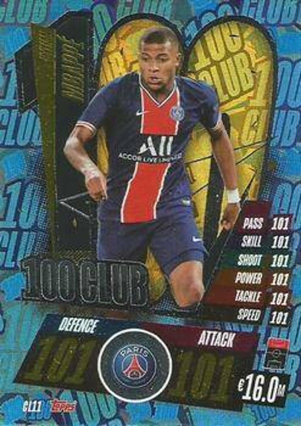 CL11 - Kylian Mbappe - Club 100 - MACL20/21