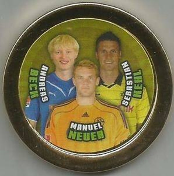 4 Sebastian Kehl / Manuel Neuer / Andreas Beck - 2010-11 Topps Bundesliga Chipz - Limited Edition