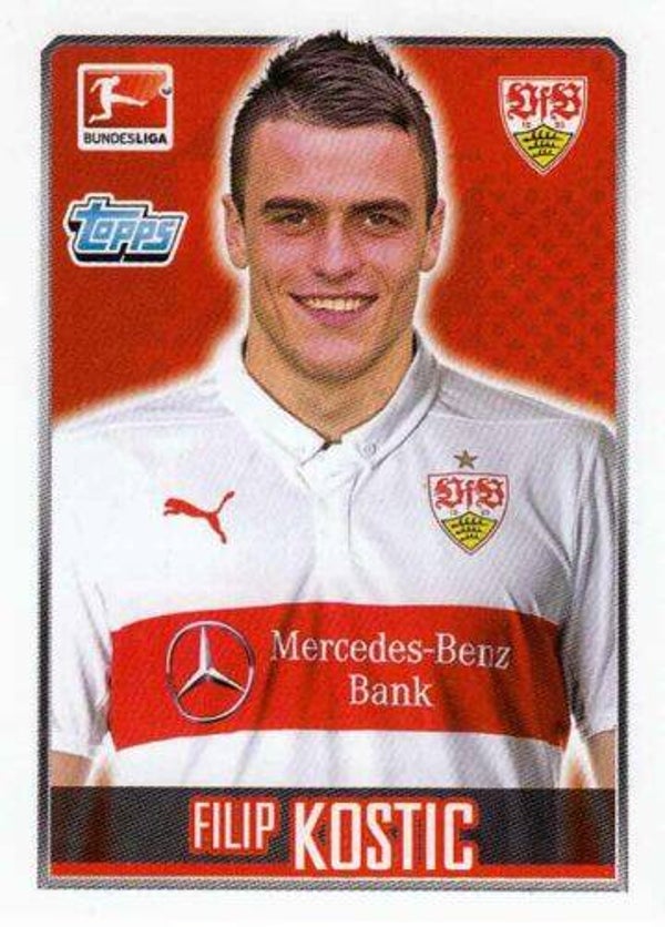 Topps Bundesliga 2014/15 - Sticker 253 - Filip Kostic