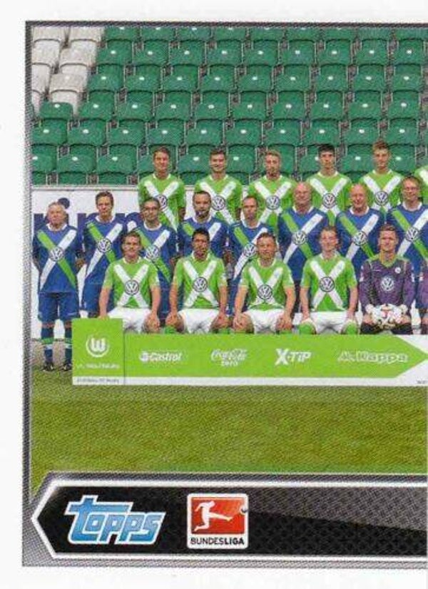 Topps Bundesliga 2014/15 - Sticker 259 - VfL Wolfsburg Mannschaftsbild 1