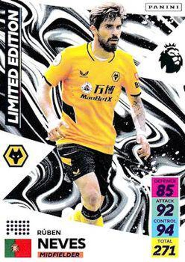 Ruben Neves "Limited Edition" – Panini Premier League Adrenalyn XL 2021/22
