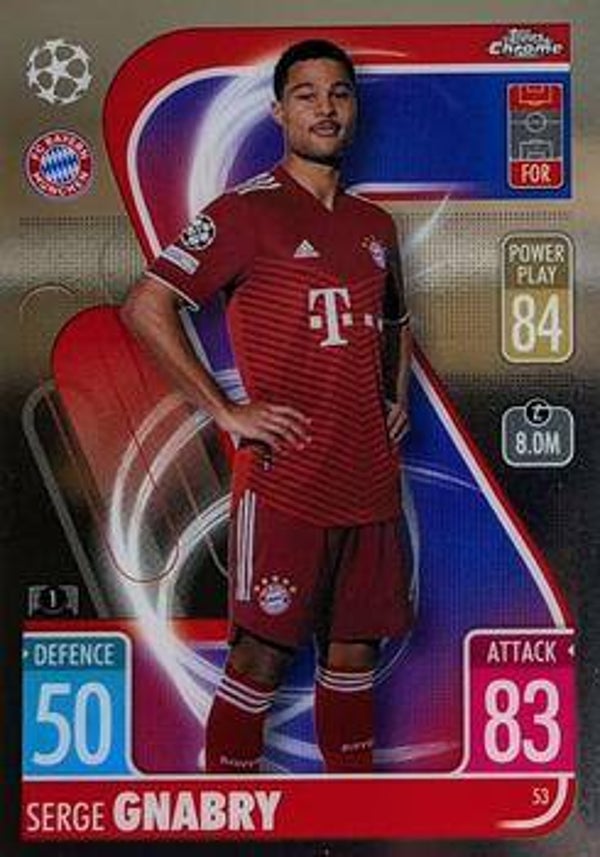 53 - Serge Gnabry - Topps Match Attax Chrome Champions League 2021-22