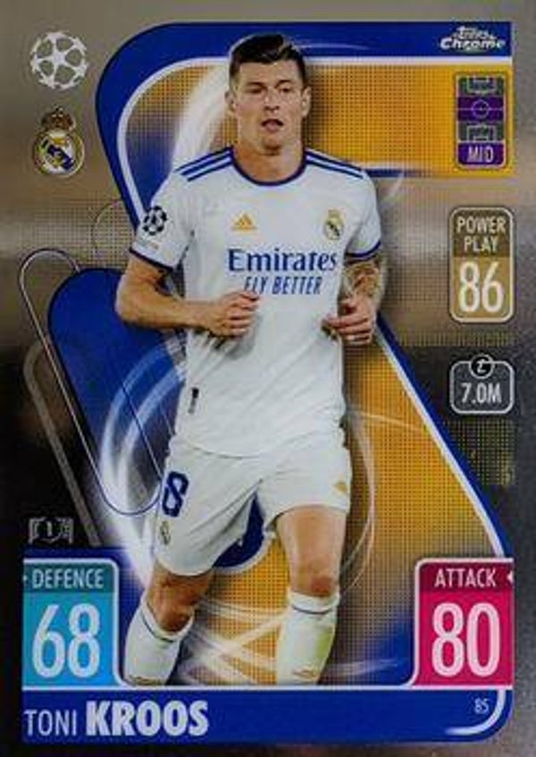 85 - Toni Kroos  - Topps Match Attax Chrome Champions League 2021-22