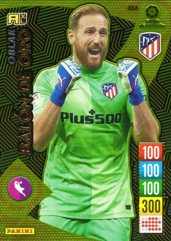 464 Jan Oblak - Atletico de Madrid - Balon de oro - Panini Adrenalyn XL  LALiga 2021