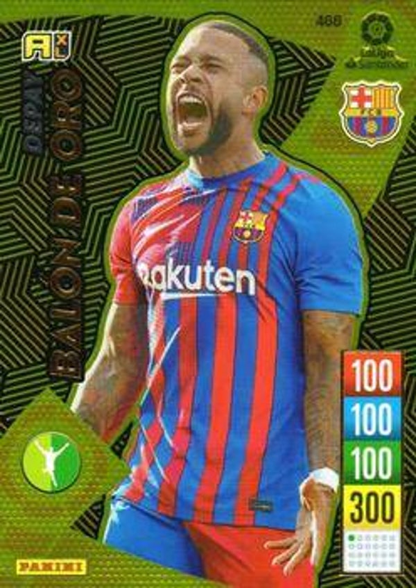 466 - Depay - FC Barcelona Balón de Oro -  Panini Adrenalyn XL LALiga 2021