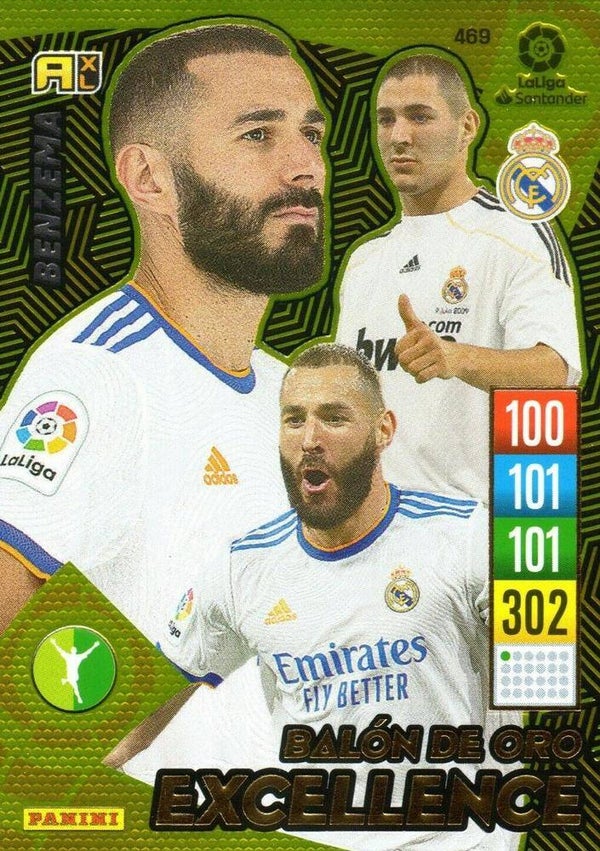 469 - Benzema - Real Madrid CF Balón de Oro Excellence -  Panini Adrenalyn XL LALiga 2021