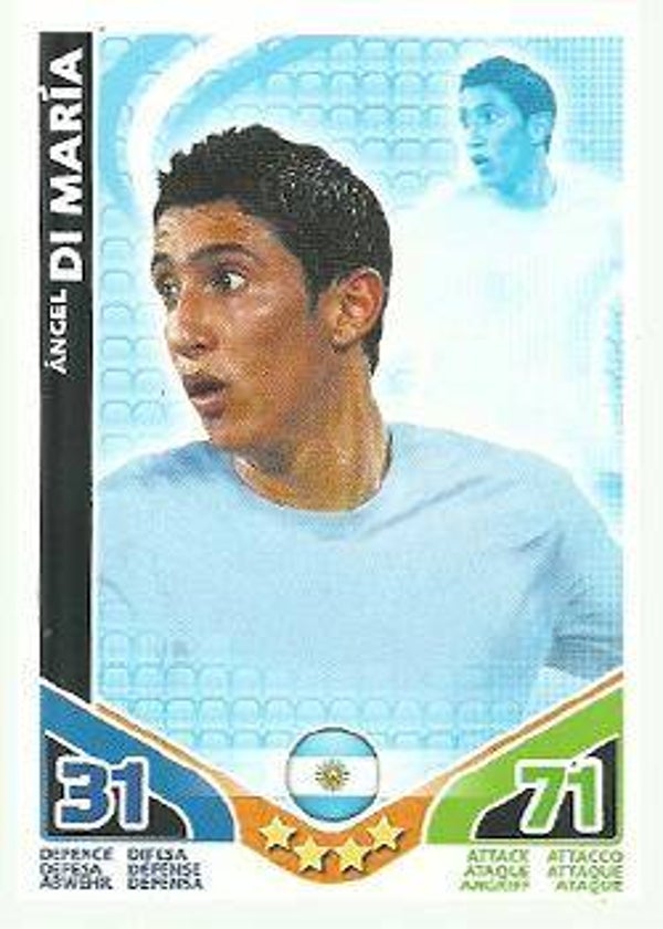 Ángel Di María – Topps Match Attax World Stars 2010