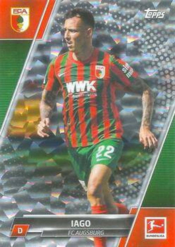 8 - Iago - Speckle Foil - Topps Bundesliga Flagship Soccer 2021/22