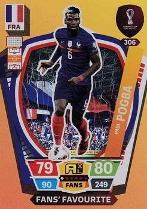 306 - Paul Pogba - Fans Favourite - FIFA World Cup Qatar 2022.