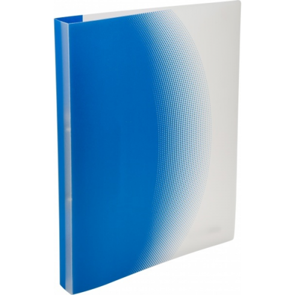 Ringbuch A4, PP, 2 Ringe, mit flexiblem Deckel blau