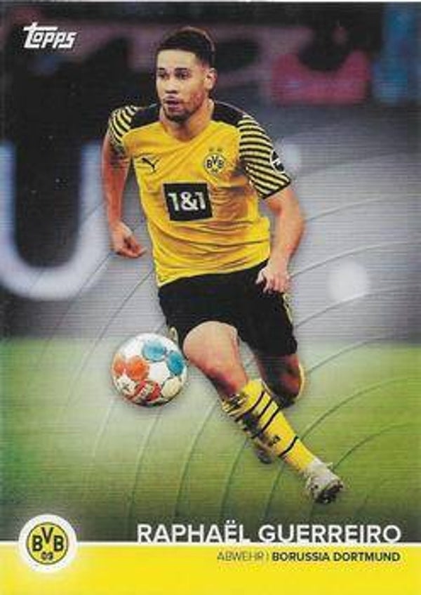 Raphaël Guerreiro – Team Squad (Base) – 2021-22 Topps Borussia Dortmund Official Team Set #BVB-RG