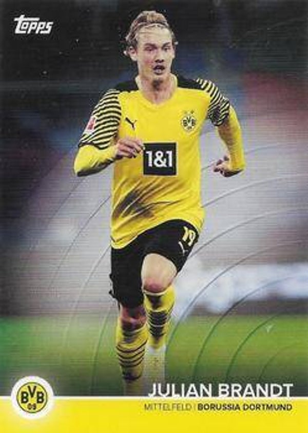 Julian Brandt – Team Squad (Base) – 2021-22 Topps Borussia Dortmund Official Team Set #BVB-JBR
