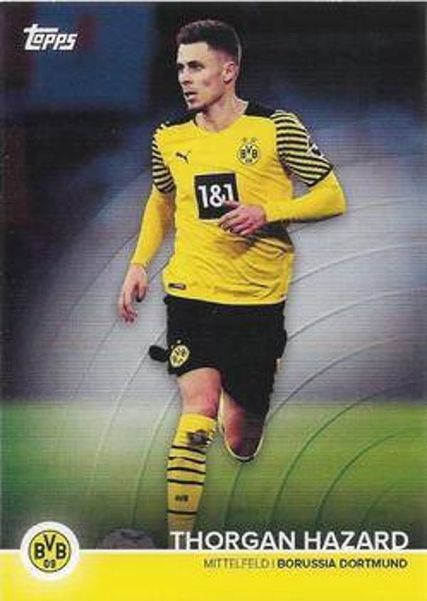 Thorgan Hazard – Team Squad (Base) – 2021-22 Topps Borussia Dortmund Official Team Set #BVB-TH
