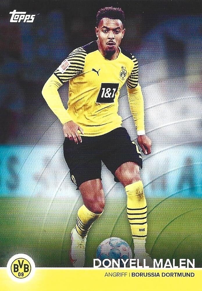 Donyell Malen – Team Squad (Base) – 2021-22 Topps Borussia Dortmund Official Team Set #BVB-DM