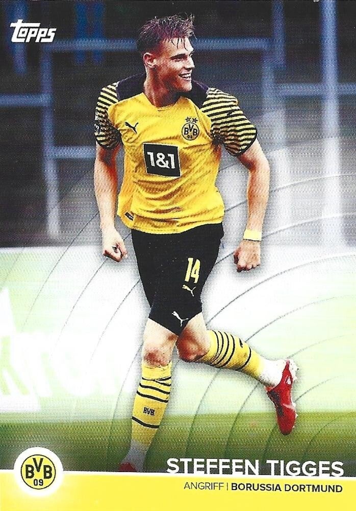 Steffen Tigges – Team Squad (Base) – 2021-22 Topps Borussia Dortmund Official Team Set #BVB-ST