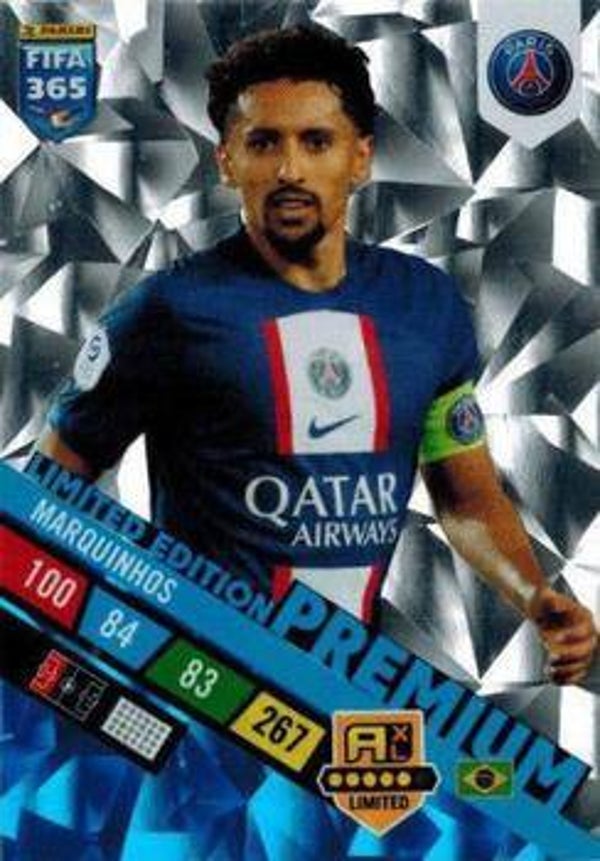 Marquinhos "Premium Limited Edition" – Panini FIFA 365 Adrenalyn XL 2023
