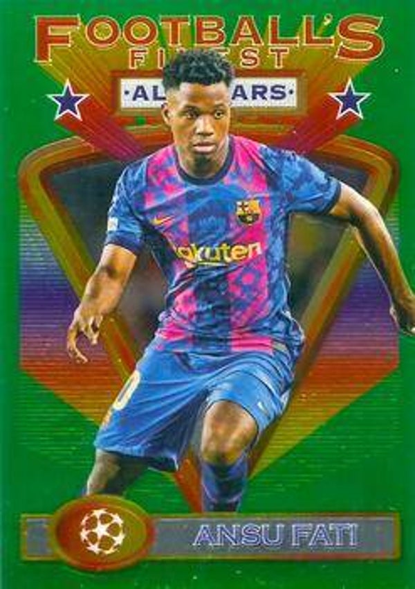 Ansu Fati #10 (2021 Topps Finest Flashbacks UEFA)