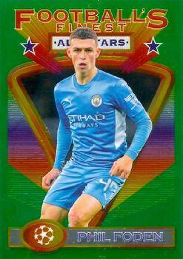 Phil Foden #47 (2021 Topps Finest Flashbacks UEFA)