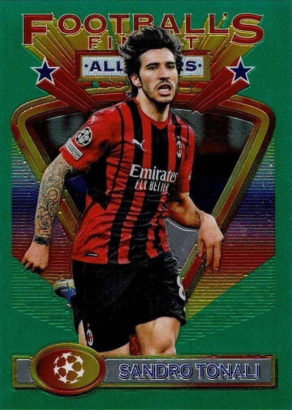 Sandro Tonali #59 (2021 Topps Finest Flashbacks UEFA)