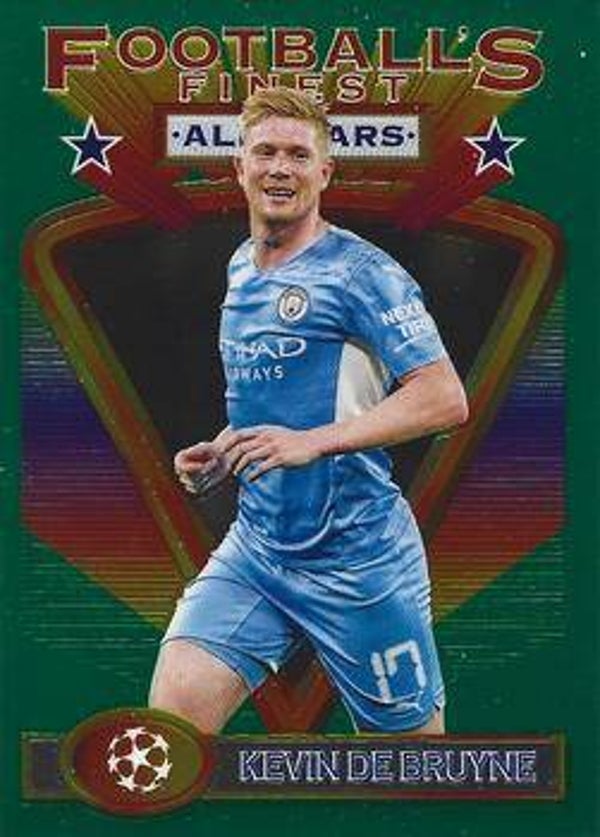 Kevin De Bruyne #75 (2021 Topps Finest Flashbacks UEFA)