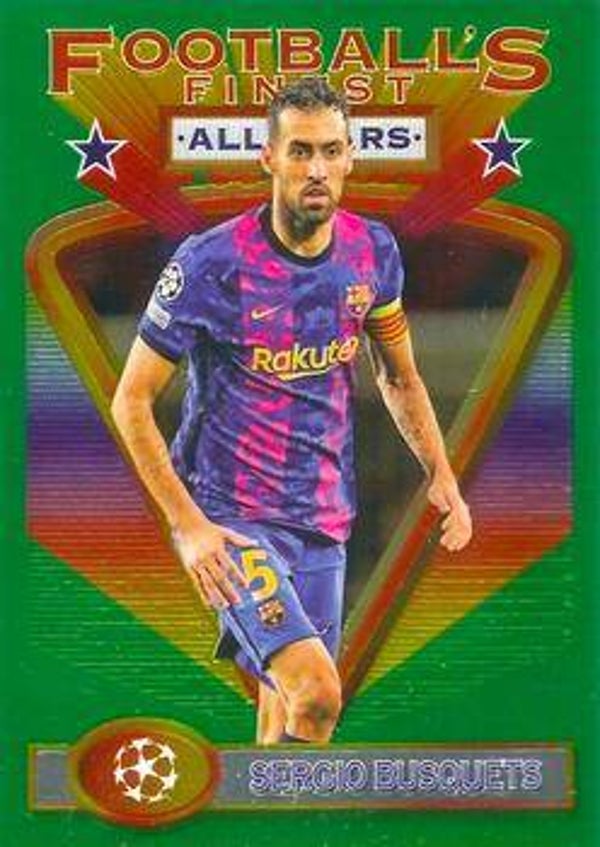 Sergio Busquets #127 (2021 Topps Finest Flashbacks UEFA)