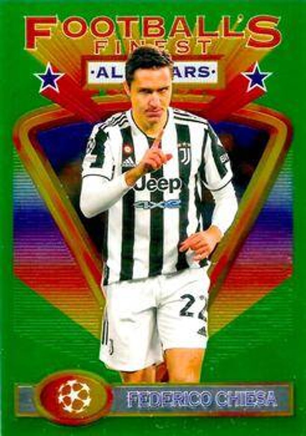 Federico Chiesa #141 (2021 Topps Finest Flashbacks UEFA)