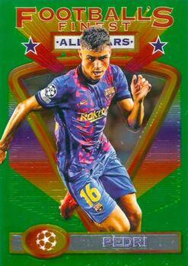 Pedri #190 (2021 Topps Finest Flashbacks UEFA)